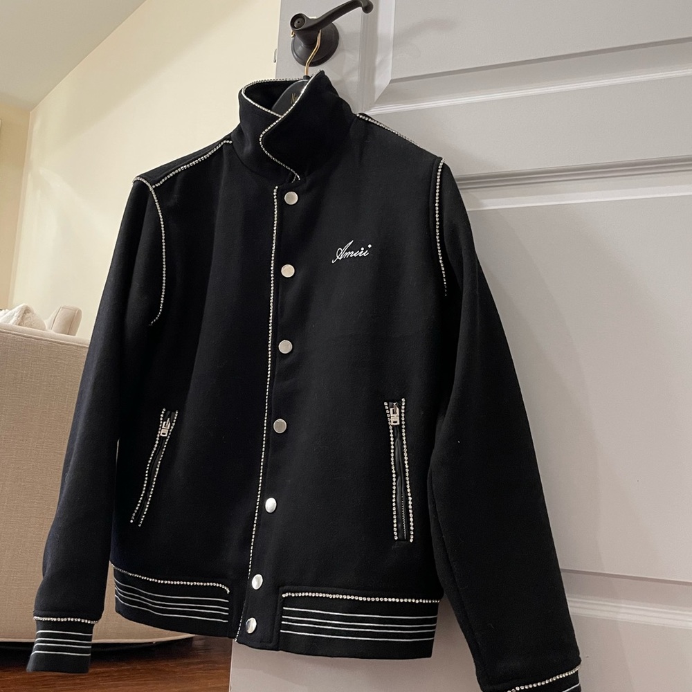 Amiri embroidered logo jacket black size M